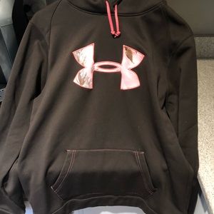 Women’s Underarmour hoodie, brown with Camo
